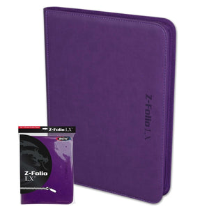 BCW Z-Folio 9-Pocket LX Album - Purple