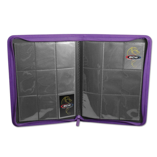 BCW Z-Folio 9-Pocket LX Album - Purple